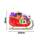 Santa Sleigh 041 Cardboard Cutout